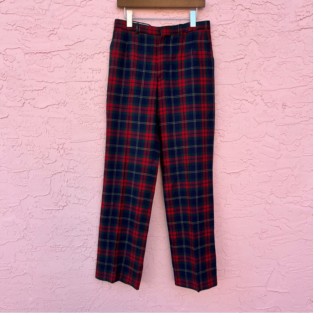 David Brooks LTD Tartan Plaid Trousers Pants Vintage Size 10